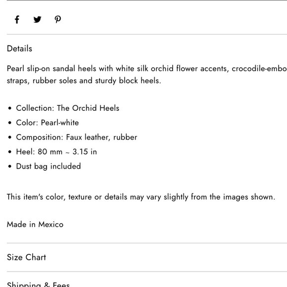 NEW IN BOX Rumvama “Pearl Orchid” Heels – Bridal / Occasion – Size 6 - Picture 6 of 6